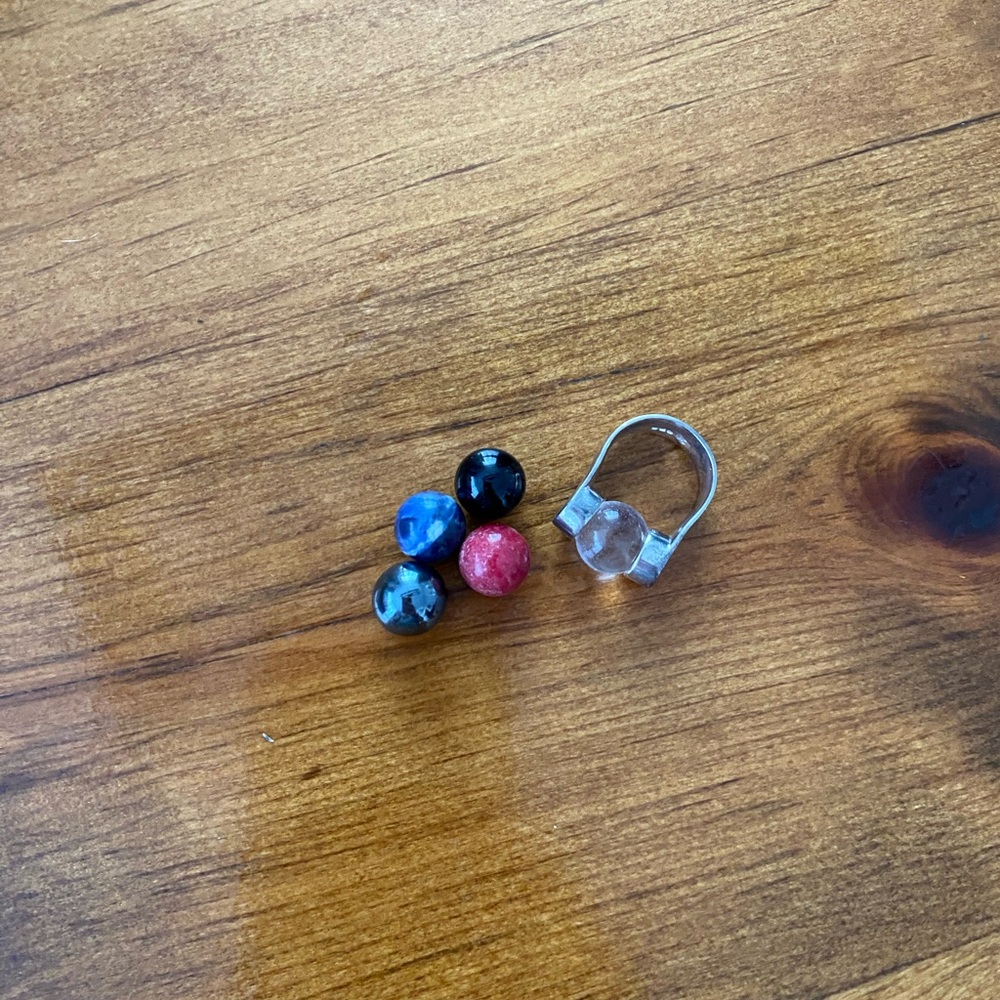 Silpada Interchangeable Stone Ring Set - image 3